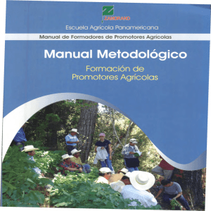 Manual de Formadores de Promotores Agrícolas