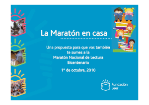 La Maratón en casa - Fundacion leer