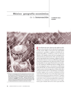 México: geografía económica de la innovación