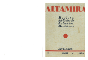 Altamira Año 1934 - Centro de Estudios Montañeses