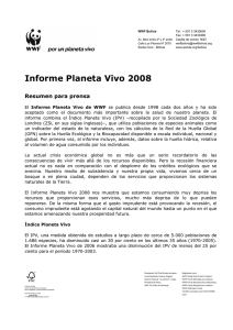 Informe Planeta Vivo 2008
