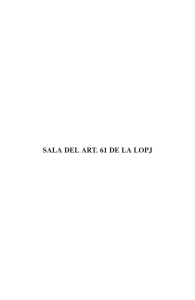 SALA DEL ART. 61 DE LA LOPJ