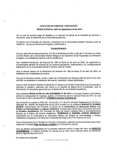 Resolución 423 de 2014 (1) - Universidad Distrital Francisco Jose
