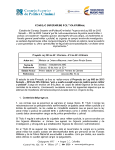 Reestructuraci&oacute;n Justicia Penal Militar