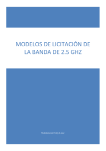 modelos DE LICITACIÓN DE LA BANDA DE 2.5 GHZ