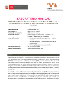 laboratorio musical - Ministerio de Cultura