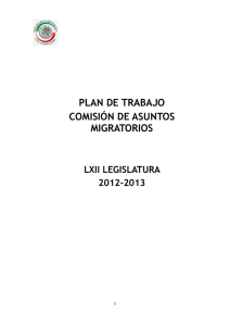 plan de trabajo - Senado de la República