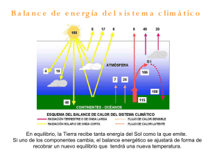 Balance de energía del sistema climático
