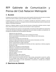 RFP Gabinete de Comunicación y Prensa del Club Natación