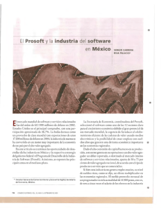 El Prosoft y la industria del software en México