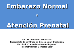 Embarazo normal y Atención prenatal