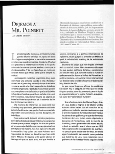 dejemos a mr. poinsett - Revista de la Universidad de México