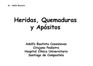 HERIDAS, QUEMADURAS Y APOSITOS EN ATENCION PRIMARIA