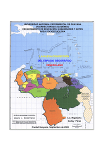 la nueva concepción del espacio geográfico venezolano