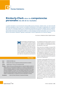 Kimberly-Clark valora las competencias