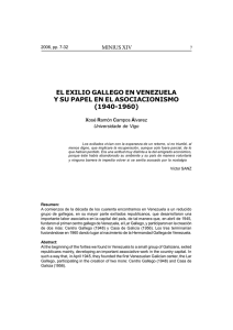 Una aproximación al exilio gallego en Venezuela