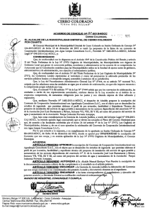 Acuerdo de Concejo Municipal N° 120-2015-MDCC