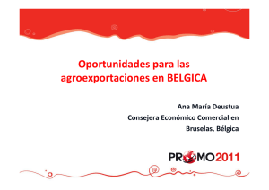 Oportunidades para las agroexportaciones en BELGICA