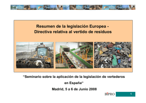 Directiva relativa al vertido de residuos