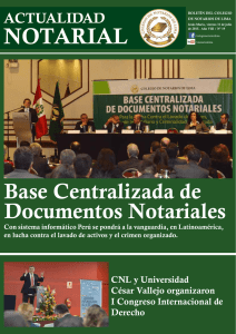 Bolet  n Institucional Actualidad Notarial Nro. 19