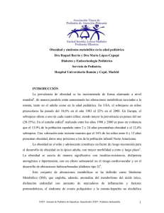 Obesidad y síndrome metabólico en la edad pediátrica Dra Raquel