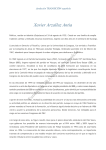 Arzalluz Antia, Xabier - Fundación Transición Española