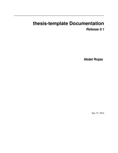 thesis-template Documentation