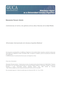 Controversias en torno a los géneros de las obras literarias de la
