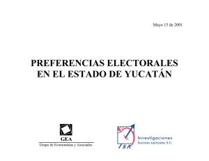 Encuesta sobre preferencias electorales para la elección de