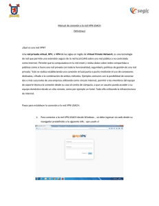 Manual de conexión a la red VPN USACH (Windows)