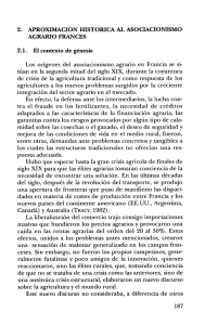 2. Aproximación histórica al asociacionismo agrario francés