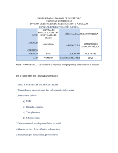 FORMATO DE INFECTOLOGIA - Universidad Autónoma de