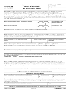 Form 211(SP) (Rev. March 2005) (Fill