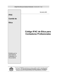Código IFAC de Etica para Contadores Profesionales
