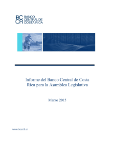 Informe del Banco Central de Costa Rica para la Asamblea Legislativa