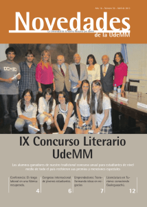 IX Concurso Literario UdeMM - Universidad de la Marina Mercante