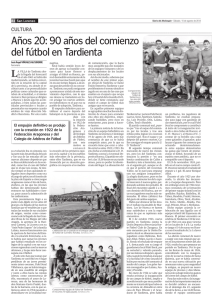 Años 20: 90 años del comienzo del fútbol en Tardienta