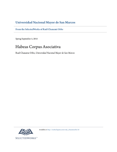 Habeas Corpus Asociativa - SelectedWorks