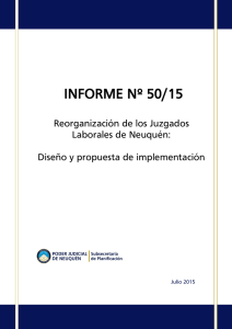 270715_Informe N° 50-15_Propuesta Fuero LABORALES Nqn