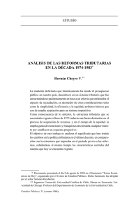 análisis de las reformas tributarias en la década 1974-1983