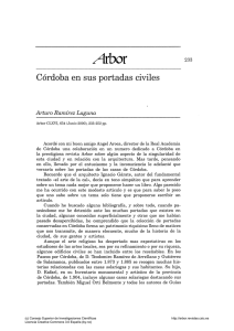 Córdoba en sus portadas civiles - Arbor