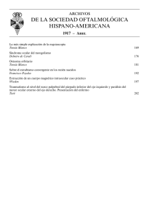 de la sociedad oftalmológica hispano-americana
