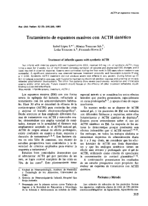 Tratamiento de espasmos masivos con ACTH sintetico