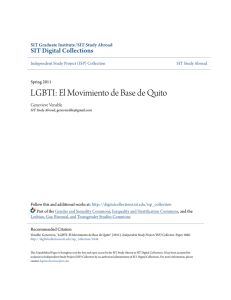 LGBTI: El Movimiento de Base de Quito
