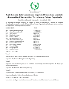 XXII Reunión de la Comisión de Seguridad Ciudadana, Combate y