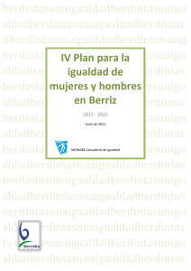IV Plan para la igualdad de mujeres y hombres en Berriz