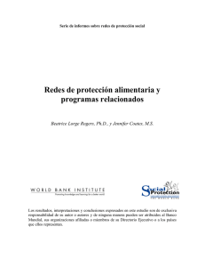 Redes de protecci&oacute;n alimentaria y programas relacionados