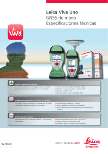 Leica Viva Uno GNSS de mano Especificaciones técnicas