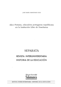 ALICE PESTANA, EDUCADORA PORTUGUESA