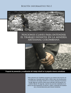 Prevención y erradicación del trabajo infantil en la minería artesanal